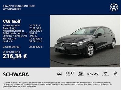Deep black perleffekt Gebraucht 2022 VW Golf Life Limousine | 21.415 € (Guter Preis)