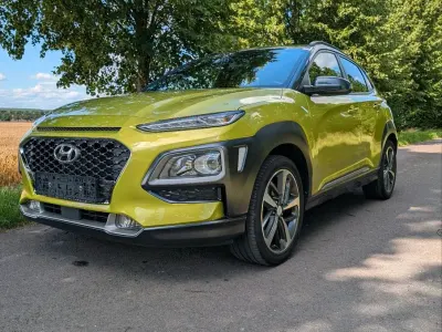 Gebraucht Hyundai Kona Premium 120 PS (88 kW) 2018 Gelb SUV