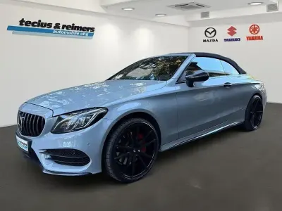 Occasion Mercedes C250 AMG line 204 ch (150 kW) 2017 Gris Cabriolet