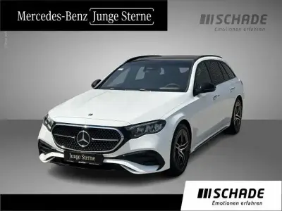 Gebraucht Mercedes E220 AMG line 205 PS (150 kW) 2025 Unilack polarweiß Limousine