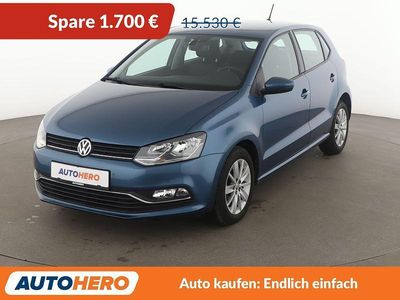 Gebraucht VW Polo Comfortline 90 PS (66 kW) 2017 Blau Kleinwagen