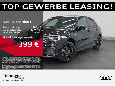 Usata Audi A3 Sportback e-tron S-Line 204 CV (150 kW) 2025 Nero Utilitaria