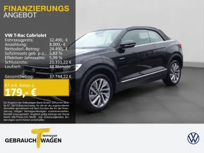 Neu VW T-Roc Cabriolet Style 150 PS (110 kW) 2025 Schwarz Cabrio