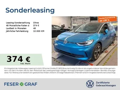 Brugt VW ID.3 Pro 150 kW (204 HK) 2023 Blå Hatchback