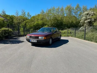 Brugt Audi 80 Performance 90 HK (66 kW) 1990 Rød Sedan