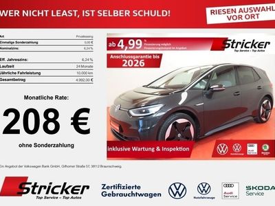 gebraucht VW ID3 °°Tech 150/58 249,-ohne Anzahlung Pano Kame