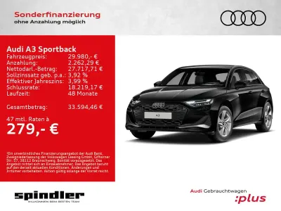 Gebraucht Audi A3 Advanced Plus 150 PS (110 kW) 2025 Mythosschwarz metallic Limousine