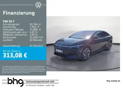 Brugt VW ID.7 Pro 210 kW (286 HK) 2024 Sort SUV