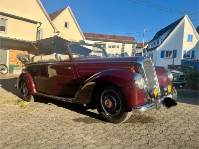 Brugt Mercedes 220 109 HK (80 kW) 1952 Rød Cabriolet