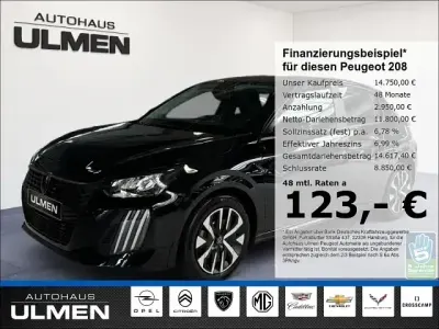 Gebraucht Peugeot 208 Active 101 PS (74 kW) 2024 Schwarz Kleinwagen