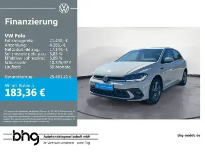 Usata VW Polo R-line 95 CV (69 kW) 2023 Grigio Utilitaria