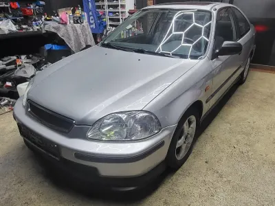 Gebraucht Honda Civic LS 105 PS (77 kW) 1996 Silber Coupé