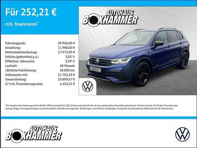 Blau Gebraucht 2022 VW Tiguan R-line SUV | 39.960 € (Fairer Preis)