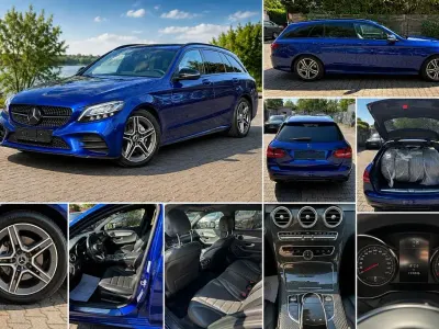 Gebraucht Mercedes C300 AMG 245 PS (180 kW) 2019 Blau Kombi