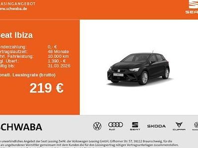 Neu Seat Ibiza FR 116 PS (85 kW) 2026 Schwarz Kleinwagen