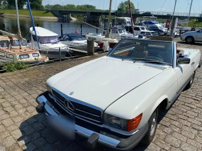 Gebraucht Mercedes SL380 145 PS (106 kW) 1985 Weiß Cabrio