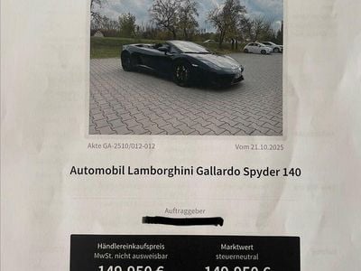Gebraucht Lamborghini Gallardo 560 PS (411 kW) 2012 Schwarz Cabrio