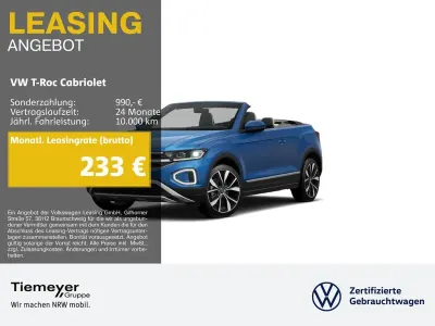 Gebraucht VW T-Roc Cabriolet Style 150 PS (110 kW) 2025 Blau Cabrio