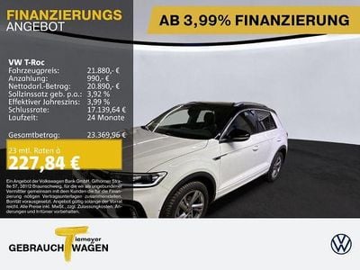Weiß Gebraucht 2023 VW T-Roc R-line SUV | 21.880 € (Fairer Preis)