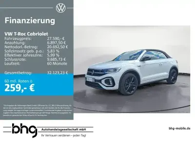 Second-hand VW T-Roc R-line 150 CP (110 kW) 2022 Alb SUV