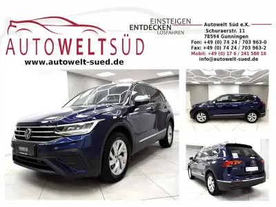 Gebraucht VW Tiguan Allspace Life 150 PS (110 kW) 2022 Atantikblau SUV