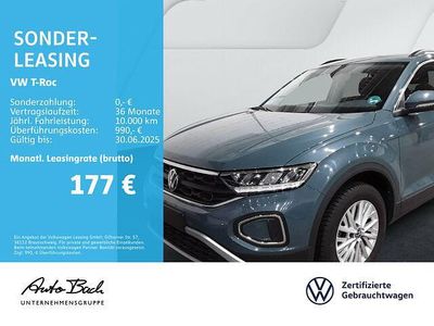 Second-hand VW T-Roc Life 116 CP (85 kW) 2024 Albastru SUV