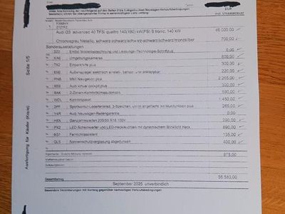 Gebraucht Audi Q3 Advanced 190 PS (139 kW) 2025 Grau SUV