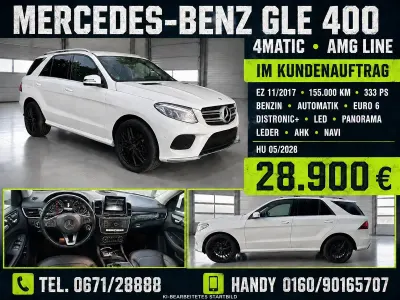 Gebraucht Mercedes GLE400 AMG line 333 PS (244 kW) 2017 Weiß SUV
