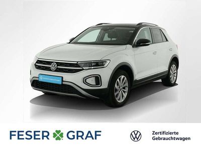 Gebraucht VW T-Roc Style 150 PS (110 kW) 2022 Pure white deep black perleffekt SUV