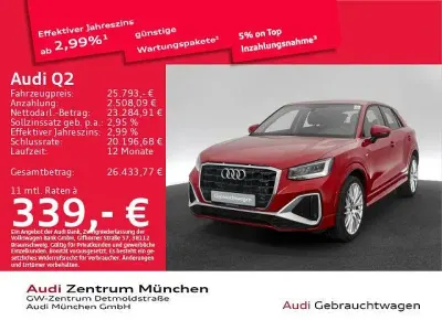 Używany Audi Q2 S-Line 150 KM (110 kW) 2023 Czerwony SUV