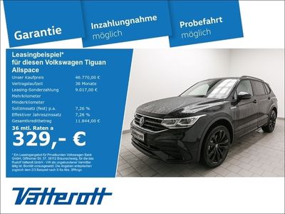 gebraucht VW Tiguan Allspace R line Black Style AHK Pano Navi