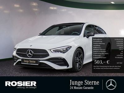 Gebraucht Mercedes CLA200 Shooting Brake Premium 150 PS (110 kW) 2023 Weiss / digitalweiss Kombi