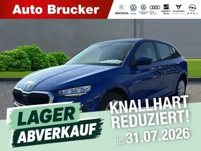 Neu Skoda Scala Essence 95 PS (69 kW) 2025 Blau Kleinwagen