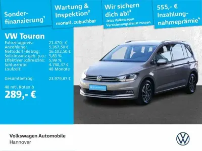 Gebraucht VW Touran Join 150 PS (110 kW) 2018 Titanium beige metallic Van / Kleinbus