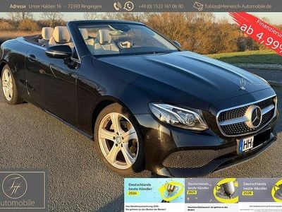 Brugt Mercedes E220 194 HK (142 kW) 2018 Sort Cabriolet