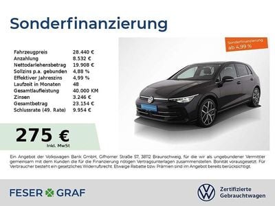 Deep black perleffekt Gebraucht 2024 VW Golf Edition Limousine | 28.440 € (Fairer Preis)