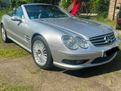 Gebraucht Mercedes SL500 306 PS (225 kW) 2003 Silber Cabrio