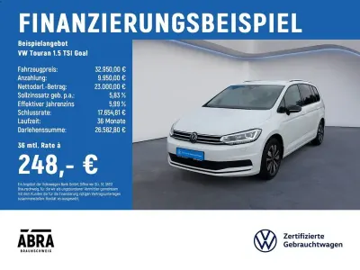 Gebraucht VW Touran Goal 150 PS (110 kW) 2025 Weiß Van / Kleinbus