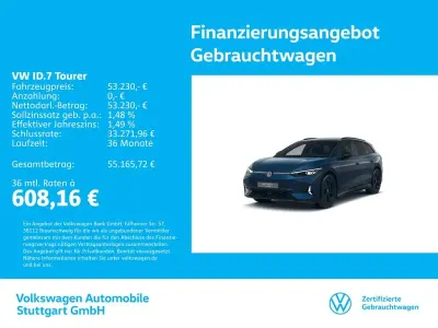 Brugt VW ID.7 GTX 250 kW (340 HK) 2025 Blå Stationcar
