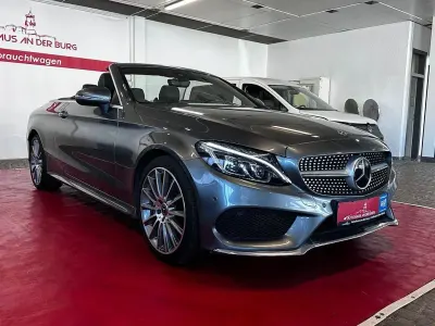 Gebraucht Mercedes C200 AMG line 184 PS (135 kW) 2018 Selenitgrau  metalliclack Cabrio
