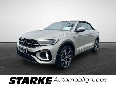 Gebraucht VW T-Roc Cabriolet R-line 150 PS (110 kW) 2024 Silber (ivory silver metallic) Cabrio