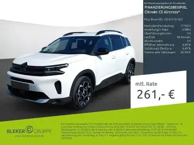 Gebraucht Citroën C5 Aircross 131 PS (96 kW) 2024 Lack weiss banquise/typ aussenverkleidung spiegel flach standard SUV