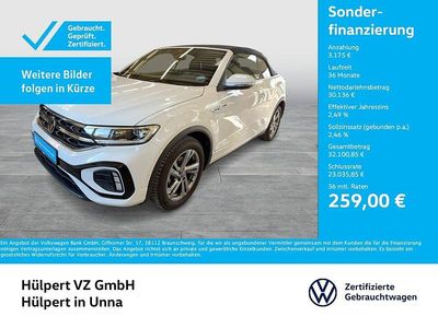 Gebraucht VW T-Roc Cabriolet R-line 150 PS (110 kW) 2025 Weiß Cabrio