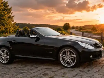 Gebraucht Mercedes SLK200 163 PS (119 kW) 2006 Schwarz Cabrio