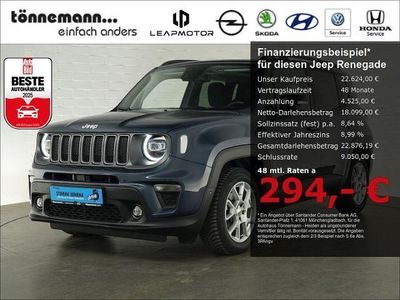 Gebraucht Jeep Renegade Limited 131 PS (96 kW) 2023 Blau SUV