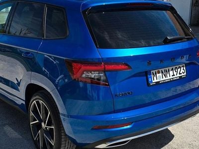 Gebraucht Skoda Karoq SportLine 190 PS (139 kW) 2020 Blau SUV