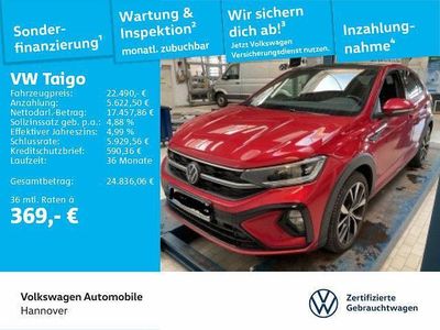 Gebraucht VW Taigo R-line 150 PS (110 kW) 2022 Rot SUV