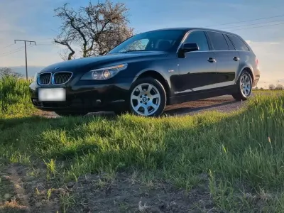 Brugt BMW 525 177 HK (130 kW) 2007 Sort Stationcar