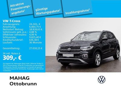 Gebraucht VW T-Cross Style 150 PS (110 kW) 2022 Schwarz SUV