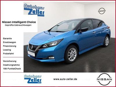 Usata Nissan Leaf Tekna 160 kW (218 CV) 2021 Blu Utilitaria